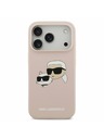Karl Lagerfeld Karl Lagerfeld Liquid Silicone Double Heads MagSafe Zadnji Poklopac za iPhone 17 Pro Pink