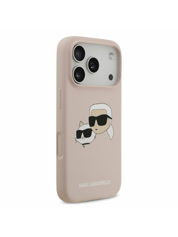 Karl Lagerfeld Karl Lagerfeld Liquid Silicone Double Heads MagSafe Zadnji Poklopac za iPhone 17 Pro Pink