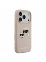 Karl Lagerfeld Karl Lagerfeld Liquid Silicone Double Heads MagSafe Zadnji Poklopac za iPhone 17 Pro Pink
