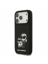 Karl Lagerfeld Karl Lagerfeld Liquid Silicone K&CH Sketch MagSafe Zadnji Poklopac za iPhone 17 Pro Black