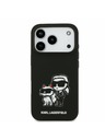 Karl Lagerfeld Karl Lagerfeld Liquid Silicone K&CH Sketch MagSafe Zadnji Poklopac za iPhone 17 Pro Black