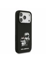 Karl Lagerfeld Karl Lagerfeld Liquid Silicone K&CH Sketch MagSafe Zadnji Poklopac za iPhone 17 Pro Black