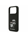 Karl Lagerfeld Karl Lagerfeld Liquid Silicone K&CH Sketch MagSafe Zadnji Poklopac za iPhone 17 Pro Black
