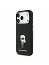Karl Lagerfeld Karl Lagerfeld Liquid Silicone Metal Ikonik Zadnji Poklopac za iPhone 17 Pro Black