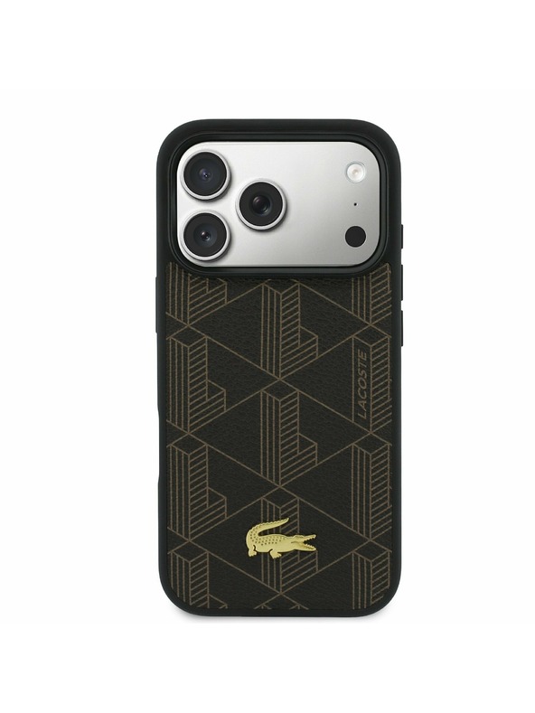 Lacoste Lacoste PVC Blend MagSafe Zadnji Poklopac + Novčanik za iPhone 17 Pro Brown