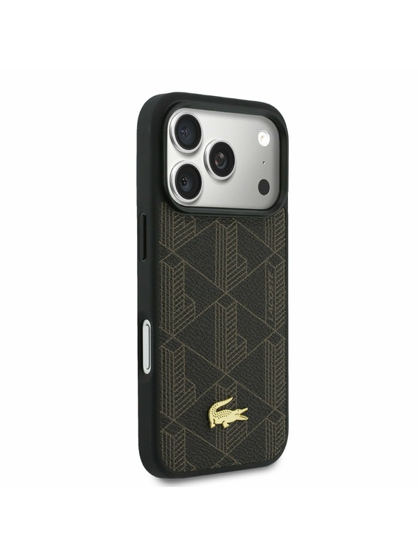 Lacoste Lacoste PVC Blend MagSafe Zadnji Poklopac + Novčanik za iPhone 17 Pro Brown