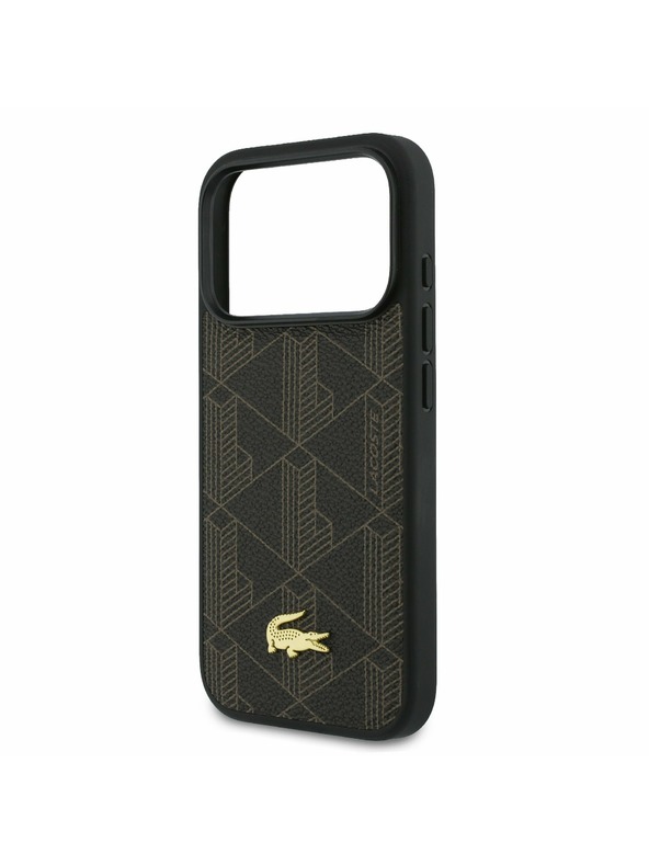 Lacoste Lacoste PVC Blend MagSafe Zadnji Poklopac + Novčanik za iPhone 17 Pro Brown