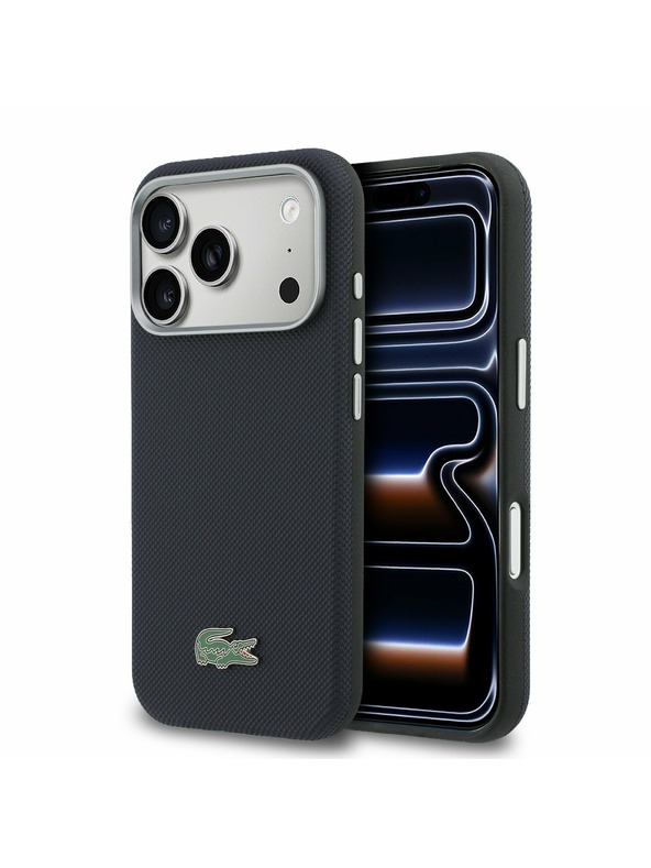Lacoste Lacoste PVC Petit Pique Semi Wrap MagSafe Poklopac za iPhone 17 Pro Navy