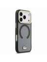 Lacoste Lacoste PC/TPU Frosted Finish Gold Logo MagSafe Zadnji Poklopac za iPhone 17 Pro Black