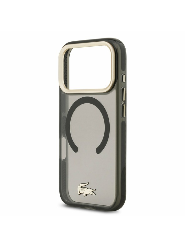 Lacoste Lacoste PC/TPU Frosted Finish Gold Logo MagSafe Zadnji Poklopac za iPhone 17 Pro Black