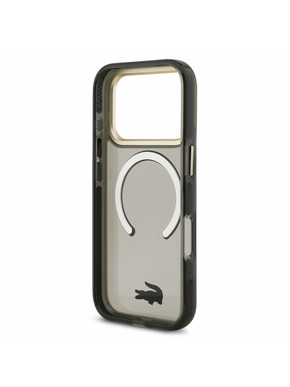 Lacoste Lacoste PC/TPU Frosted Finish Gold Logo MagSafe Zadnji Poklopac za iPhone 17 Pro Black