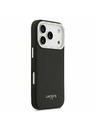 Lacoste Lacoste PU Leather Champs Elysees MagSafe Zadnji Poklopac za iPhone 17 Pro Black