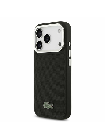 Lacoste Lacoste Iconic Petit Pique Camera Stand MagSafe Zadnji Poklopac za iPhone 17 Pro Black