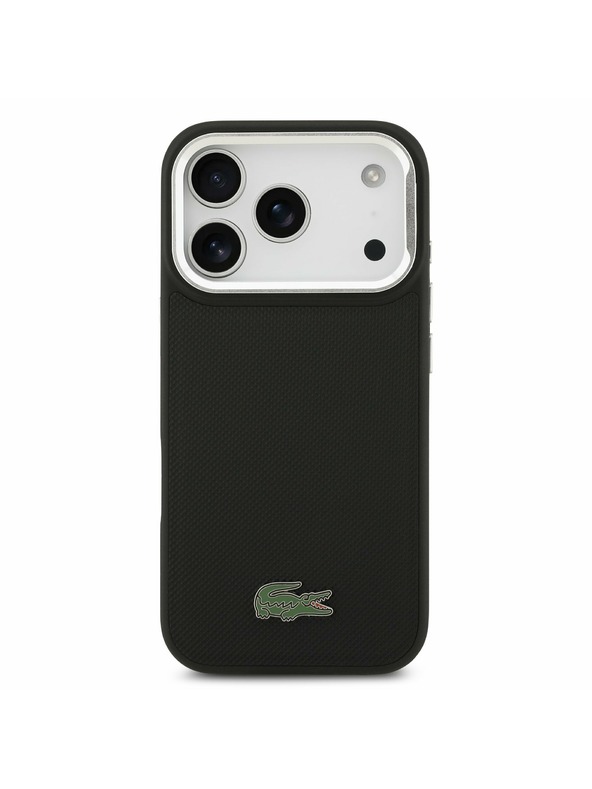 Lacoste Lacoste Iconic Petit Pique Camera Stand MagSafe Zadnji Poklopac za iPhone 17 Pro Black