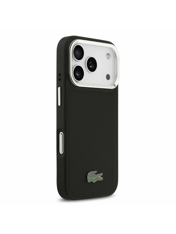 Lacoste Lacoste Iconic Petit Pique Camera Stand MagSafe Zadnji Poklopac za iPhone 17 Pro Black