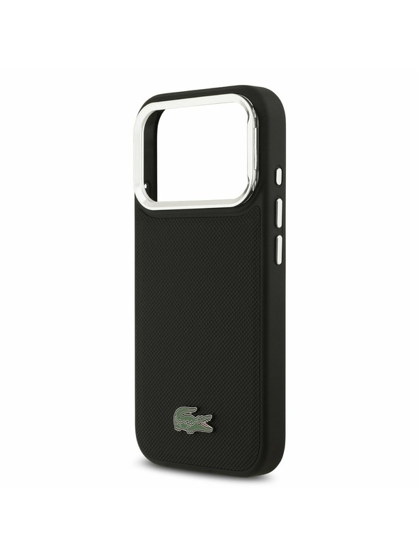 Lacoste Lacoste Iconic Petit Pique Camera Stand MagSafe Zadnji Poklopac za iPhone 17 Pro Black
