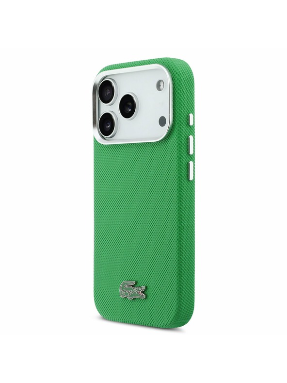 Lacoste Lacoste PVC Iconic Petit Pique Metal Logo MagSafe Zadnji Poklopac za iPhone 17 Pro Green