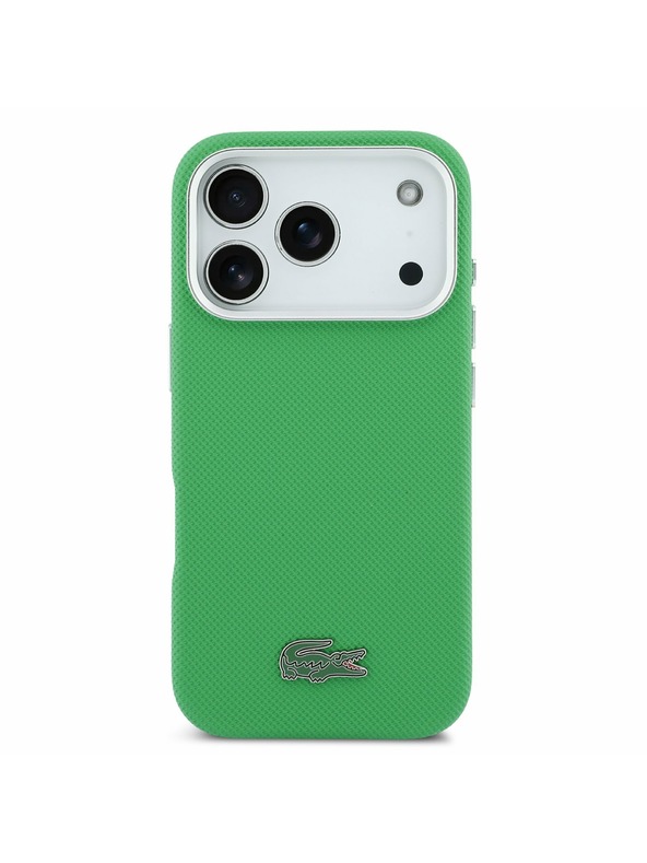 Lacoste Lacoste PVC Iconic Petit Pique Metal Logo MagSafe Zadnji Poklopac za iPhone 17 Pro Green