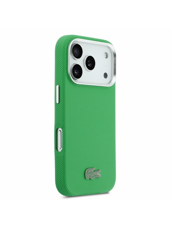 Lacoste Lacoste PVC Iconic Petit Pique Metal Logo MagSafe Zadnji Poklopac za iPhone 17 Pro Green