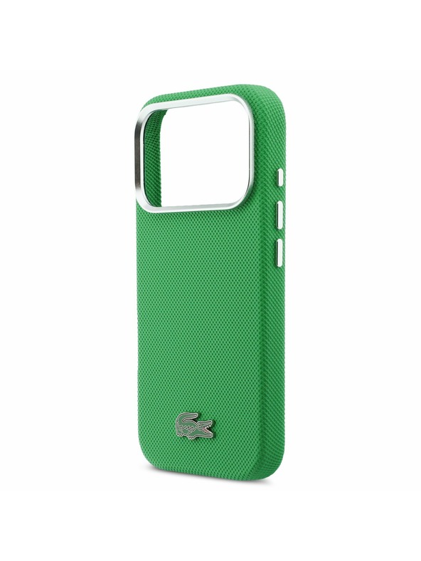 Lacoste Lacoste PVC Iconic Petit Pique Metal Logo MagSafe Zadnji Poklopac za iPhone 17 Pro Green