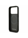 Mercedes Mercedes Leather Laurel Leaves MagSafe Zadnji Poklopac za iPhone 17 Pro Black