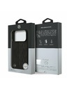 Mercedes Mercedes Leather Laurel Leaves MagSafe Zadnji Poklopac za iPhone 17 Pro Black