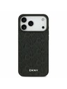 DKNY DKNY PU Leather Grid Pattern Magsafe Zadnji Poklopac za iPhone 17 Pro Max Black