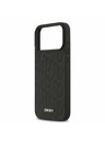 DKNY DKNY PU Leather Grid Pattern Magsafe Zadnji Poklopac za iPhone 17 Pro Max Black
