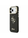 Guess Guess PU Grained 4G Logo Stand Camera Frame Stražnji Kryt za iPhone 17 Pro Max Black