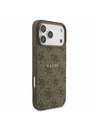 Guess Guess PU Leather 4G Colored Ring MagSafe Stražnji Kryt za iPhone 17 Pro Max Brown