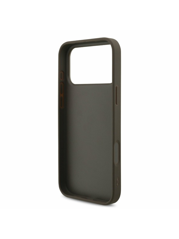 Guess Guess PU 4G Metal Logo Stražnji Kryt za iPhone 17 Pro Max Brown