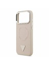 Guess Guess PU Leather Triangle Logo MagSafe Stražnji Kryt za iPhone 17 Pro Max Pink