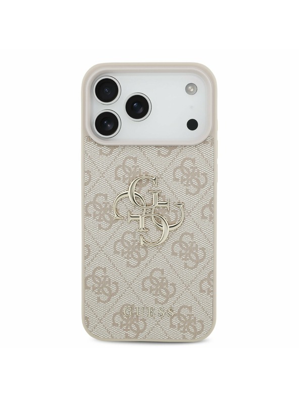 Guess Guess PU 4G Metal Logo Stražnji Kryt za iPhone 17 Pro Max Pink