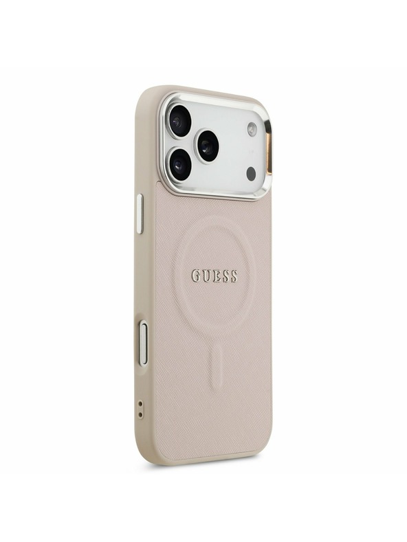 Guess Guess PU Saffiano MagSafe Stražnji Kryt za iPhone 17 Pro Max Pink