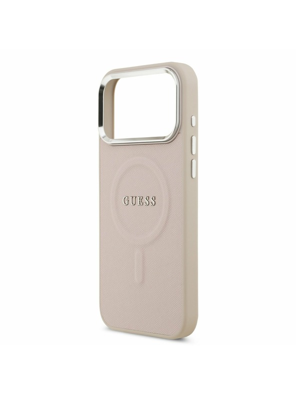 Guess Guess PU Saffiano MagSafe Stražnji Kryt za iPhone 17 Pro Max Pink