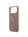 Guess Guess PU Fixed Glitter 4G Metal Logo Stražnji Kryt za iPhone 17 Pro Max Pink