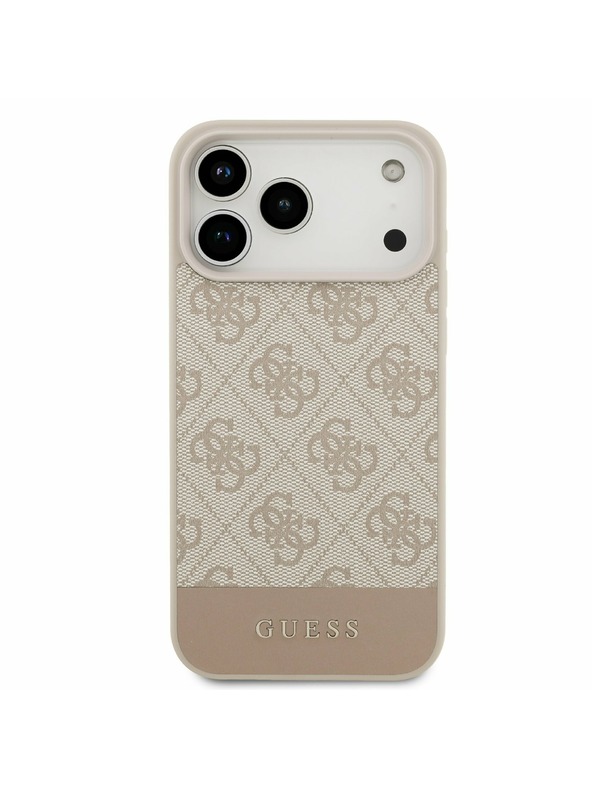 Guess Guess PU 4G Stripe Stražnji Kryt za iPhone 17 Pro Max Pink