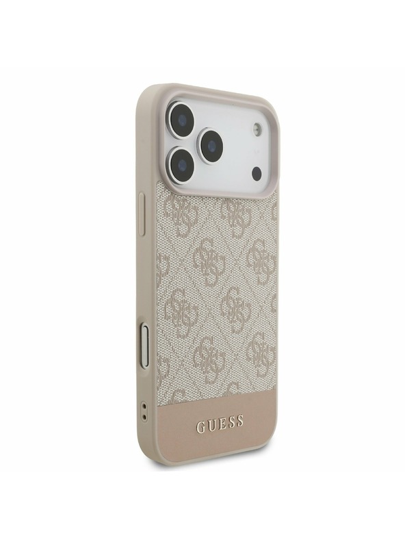 Guess Guess PU 4G Stripe Stražnji Kryt za iPhone 17 Pro Max Pink