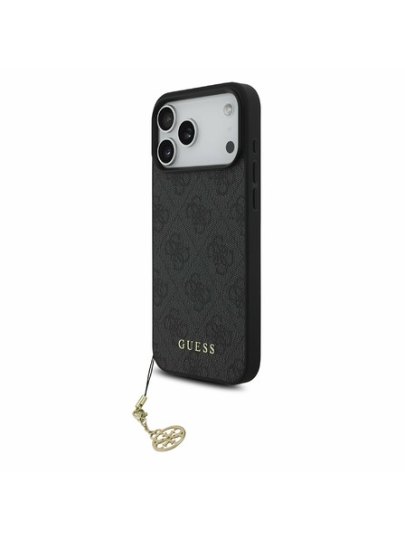 Guess Guess 4G Charm MagSafe Stražnji Kryt za iPhone 17 Pro Max Tone on Tone Grey