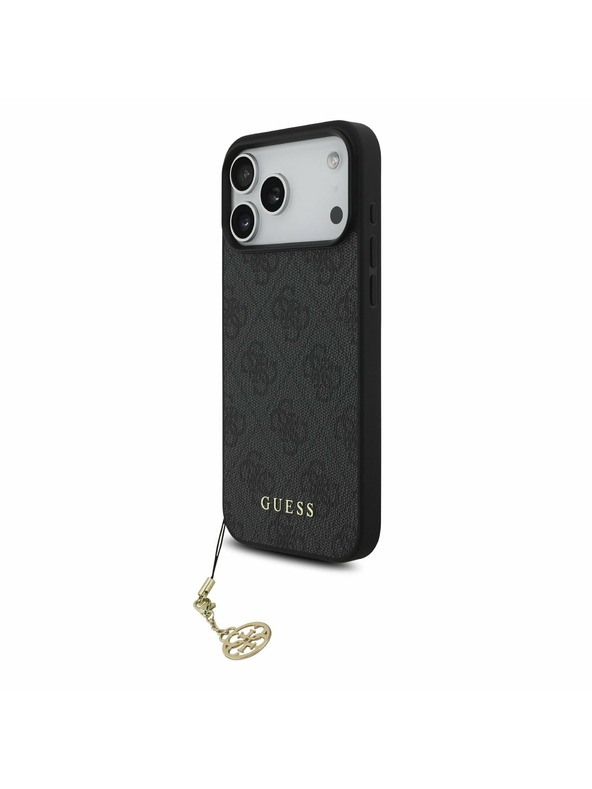 Guess Guess 4G Charm MagSafe Stražnji Kryt za iPhone 17 Pro Max Tone on Tone Grey