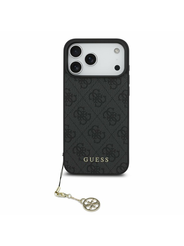 Guess Guess 4G Charm MagSafe Stražnji Kryt za iPhone 17 Pro Max Tone on Tone Grey