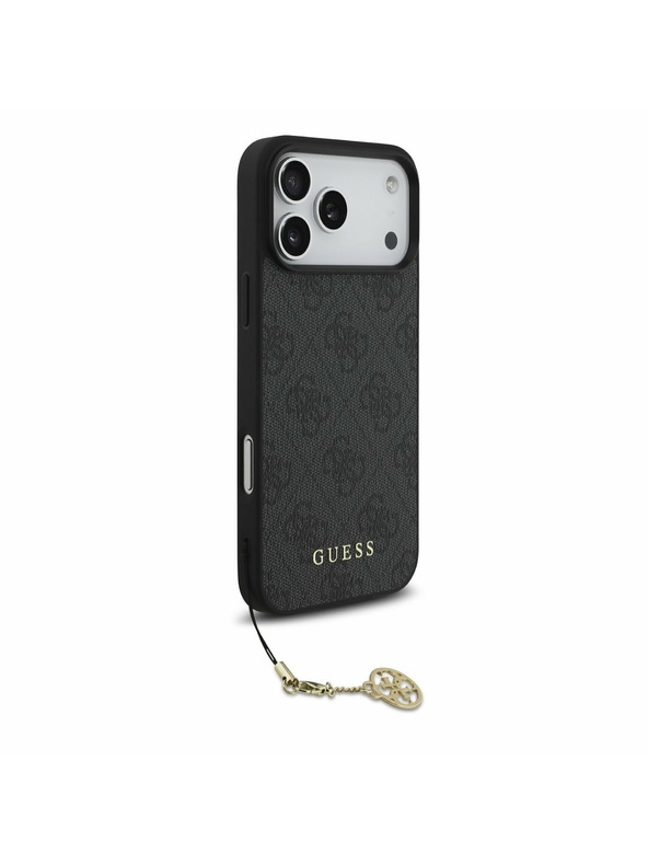 Guess Guess 4G Charm MagSafe Stražnji Kryt za iPhone 17 Pro Max Tone on Tone Grey