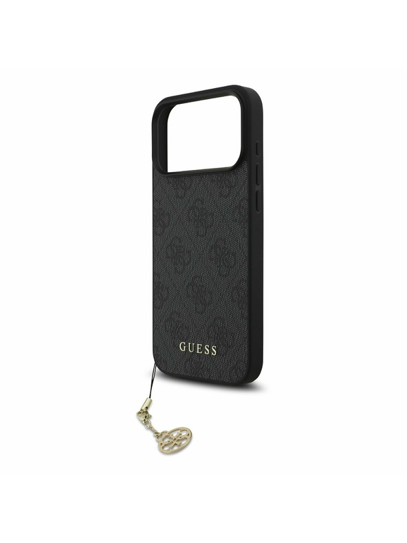 Guess Guess 4G Charm MagSafe Stražnji Kryt za iPhone 17 Pro Max Tone on Tone Grey