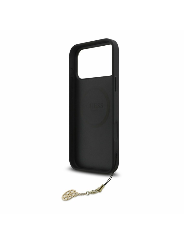 Guess Guess 4G Charm MagSafe Stražnji Kryt za iPhone 17 Pro Max Tone on Tone Grey