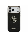 Guess Guess PU Fixed Glitter 4G Metal Frame Stražnji Kryt za iPhone 17 Pro Max Black