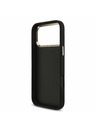 Guess Guess PU Fixed Glitter 4G Metal Frame Stražnji Kryt za iPhone 17 Pro Max Black