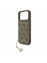 Guess Guess 4G Charm MagSafe Stražnji Kryt za iPhone 17 Pro Max Tone on Tone Brown