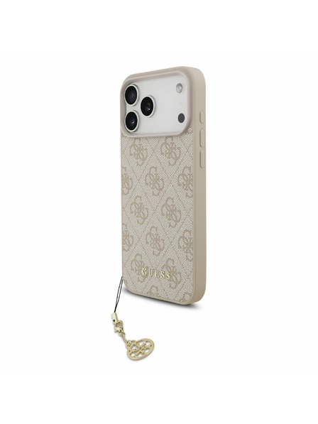 Guess Guess 4G Charm MagSafe Stražnji Kryt za iPhone 17 Pro Max Tone on Tone Pink