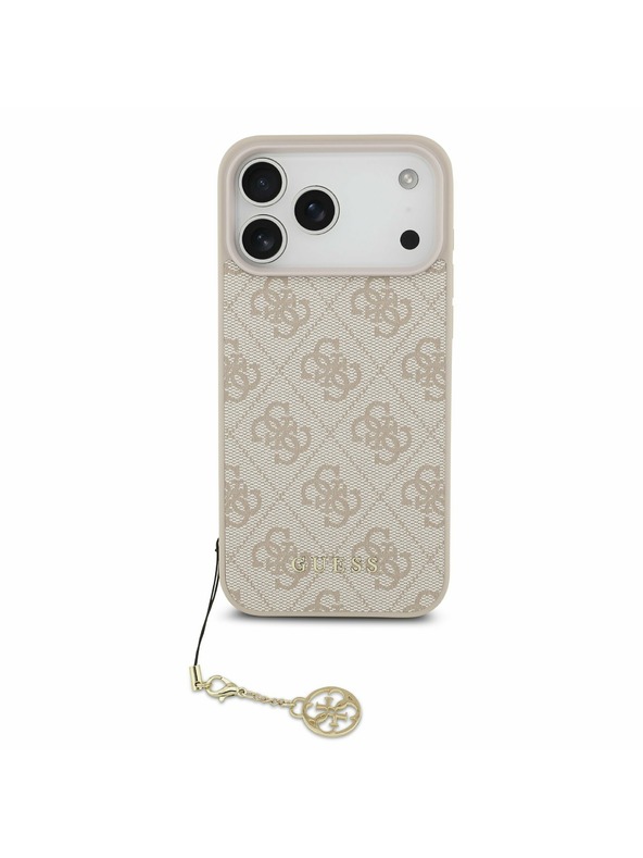 Guess Guess 4G Charm MagSafe Stražnji Kryt za iPhone 17 Pro Max Tone on Tone Pink
