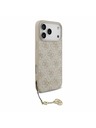 Guess Guess 4G Charm MagSafe Stražnji Kryt za iPhone 17 Pro Max Tone on Tone Pink